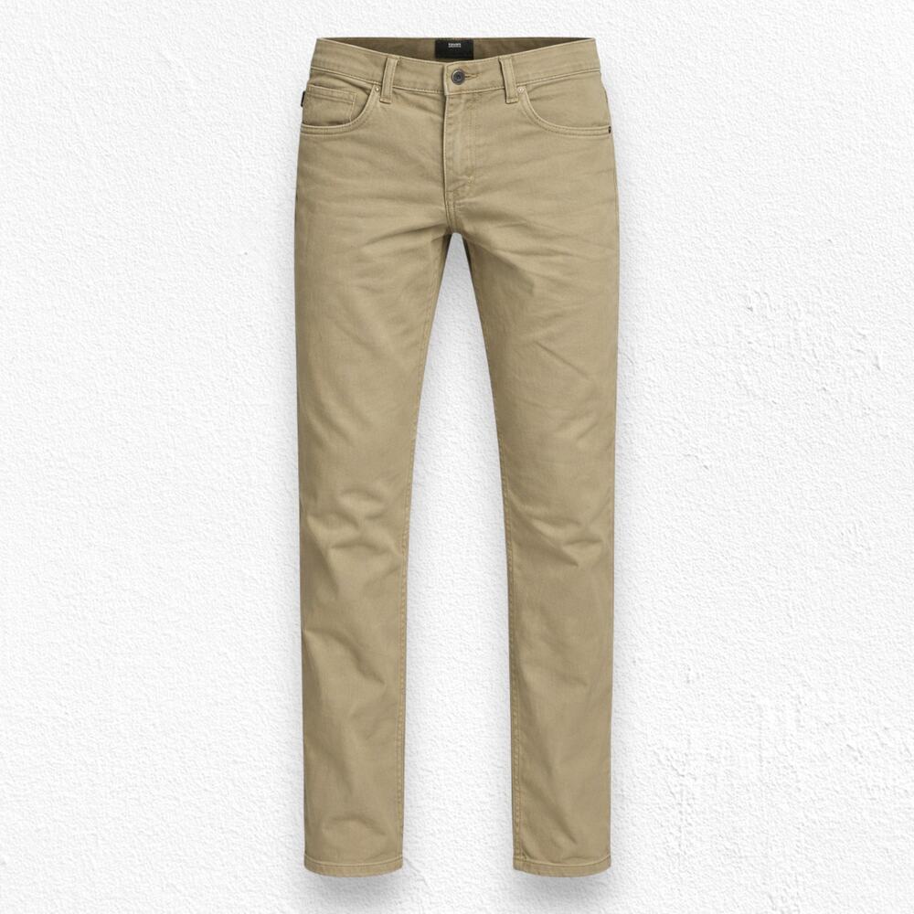 Vans Khaki Tan Low Rise Skater Slim Tapered Leg Neutral Beige Jeans Size 30